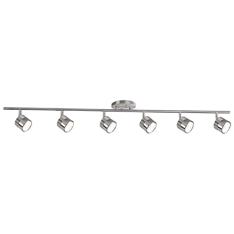 Image 1 Lyra 6-Light Brushed Nickel LED Track Fixture