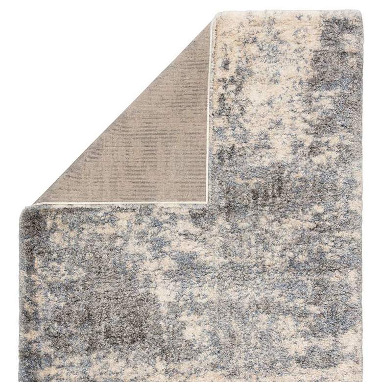 Image 3 Lyra Cantata LYR01 5'3"x7'7" Gray and Blue Shag Area Rug more views