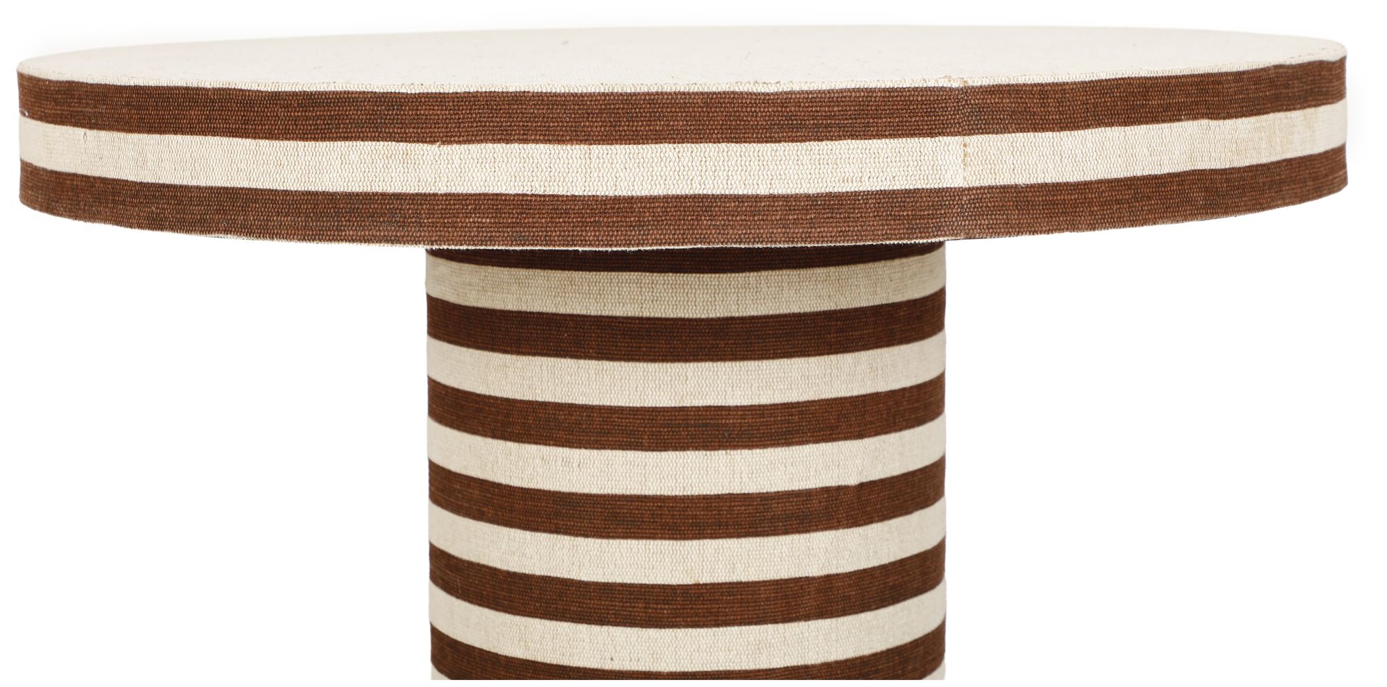 Image 3 Lyra Striped Cotton Jute Designer Coffee Table more views