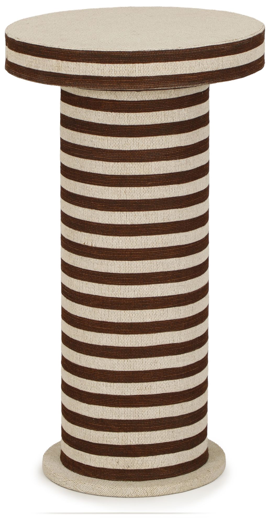 Image 3 Lyra Striped Cotton Jute Designer Side Table more views