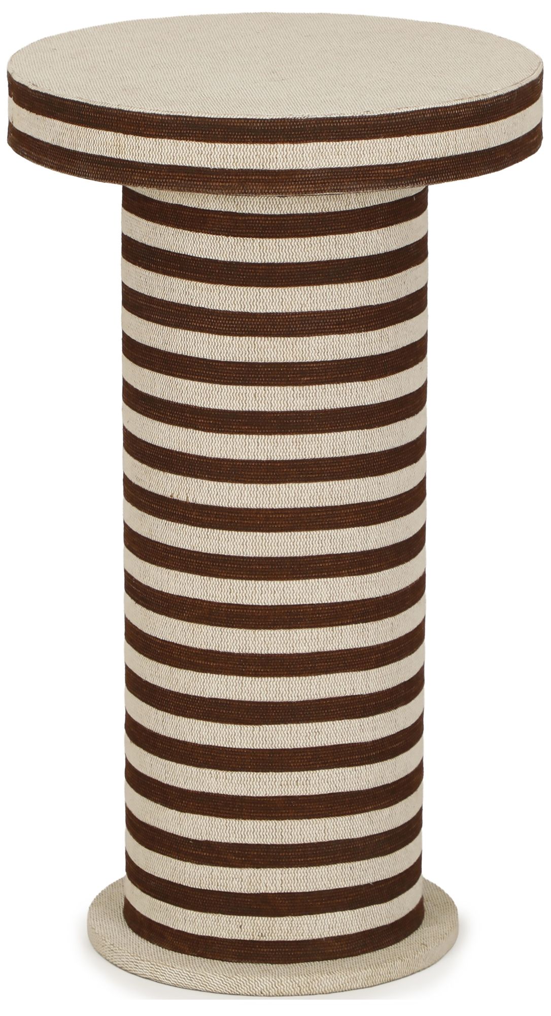 Image 4 Lyra Striped Cotton Jute Designer Side Table more views