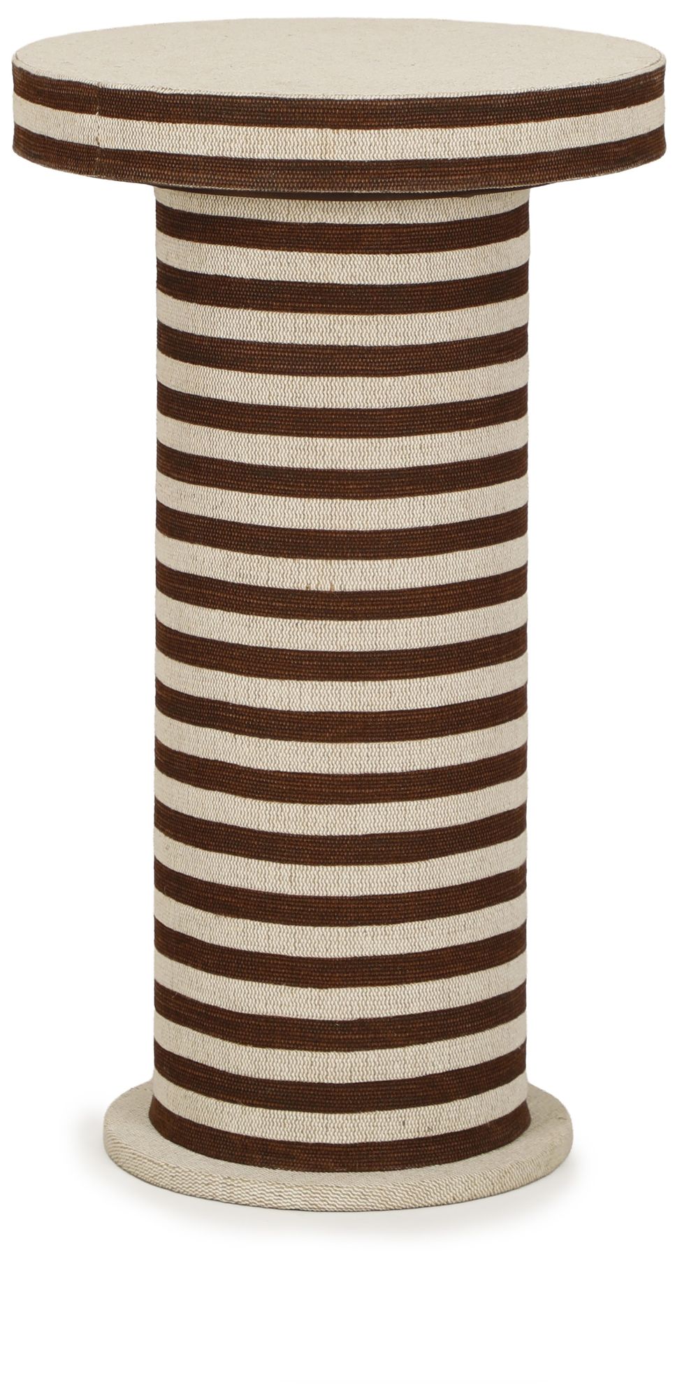 Image 5 Lyra Striped Cotton Jute Designer Side Table more views