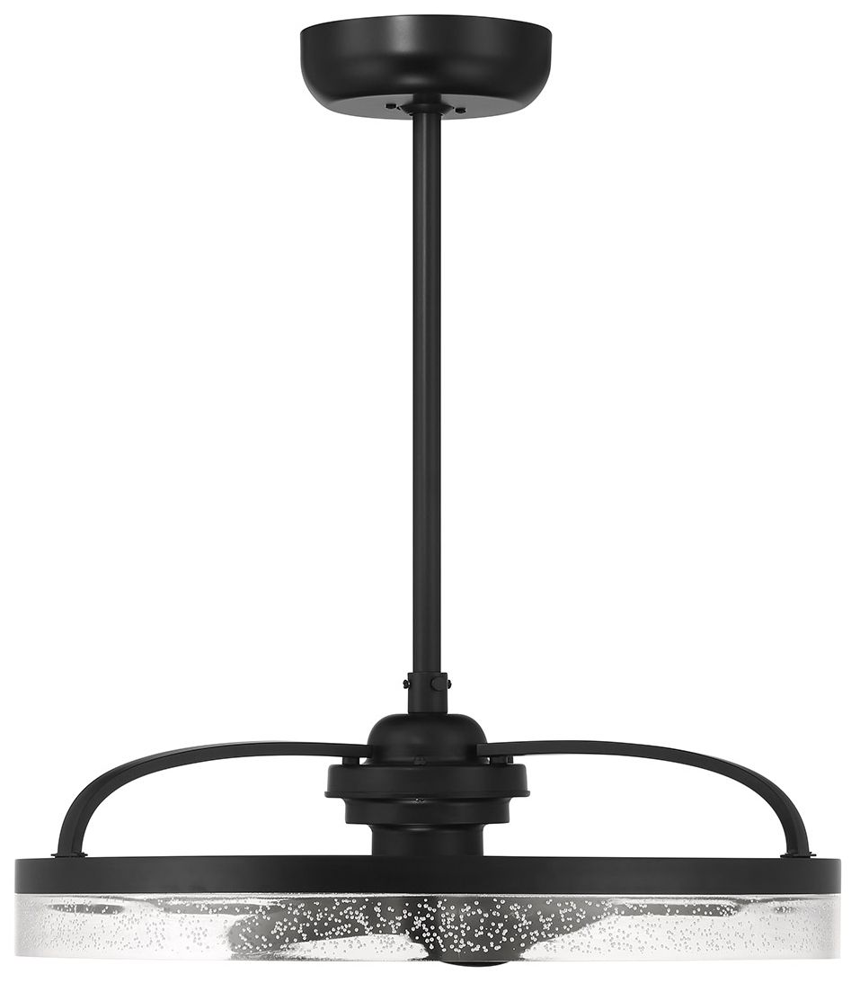 Image 2 Lyria LED Fan D'Lier in Matte Black (Fandelier) more views