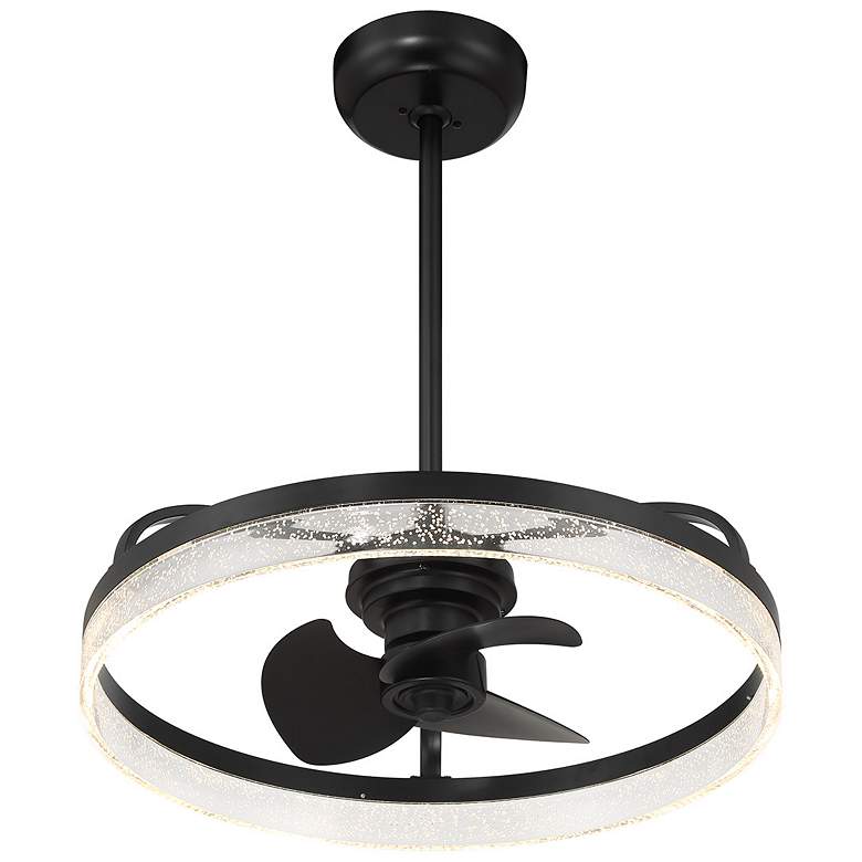 Image 4 Lyria LED Fan D'Lier in Matte Black more views