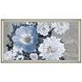 Lyrical Floral Burst 52" High Framed Giclee Wall Art