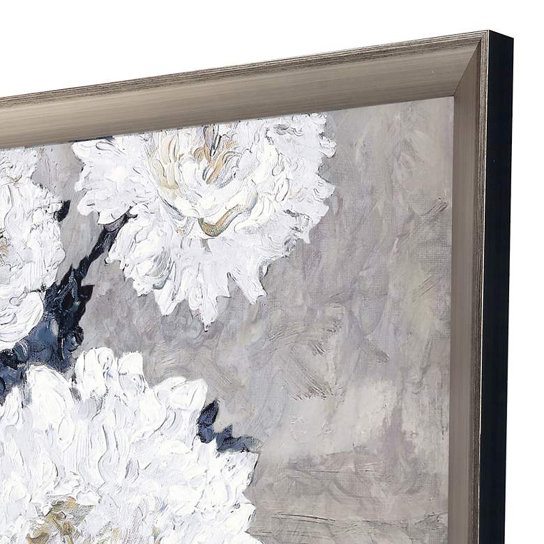 Image 2 Lyrical Floral Burst 52" High Framed Giclee Wall Art more views