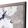 Lyrical Floral Burst 52" High Framed Giclee Wall Art