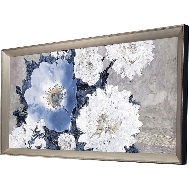 Image 3 Lyrical Floral Burst 52 inch High Framed Giclee Wall Art more views