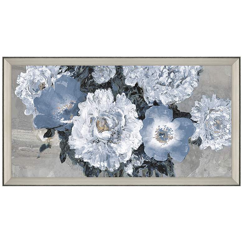 Image 1 Lyrical Floral Flare 52" High Framed Giclee Wall Art