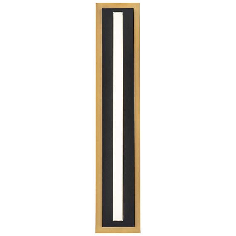 Image 2 Lyrikal 26.9"H x 5.3"W 1-Light Wall Sconce in Black more views