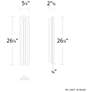 5_Lyrikal 26.9"H x 5.3"W 1-Light Wall Sconce in Black more views