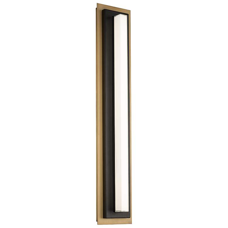 Image 1 Lyrikal 26.9"H x 5.3"W 1-Light Wall Sconce in Black