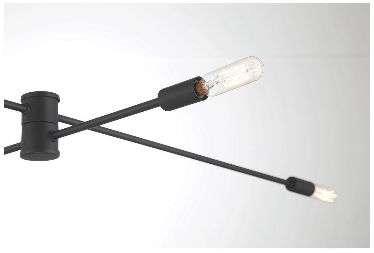 Image 6 Lyrique 12-Light Chandelier in Matte Black more views