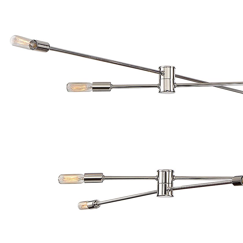 Image 2 Lyrique 12-Light Chandelier in Polished Nickel more views