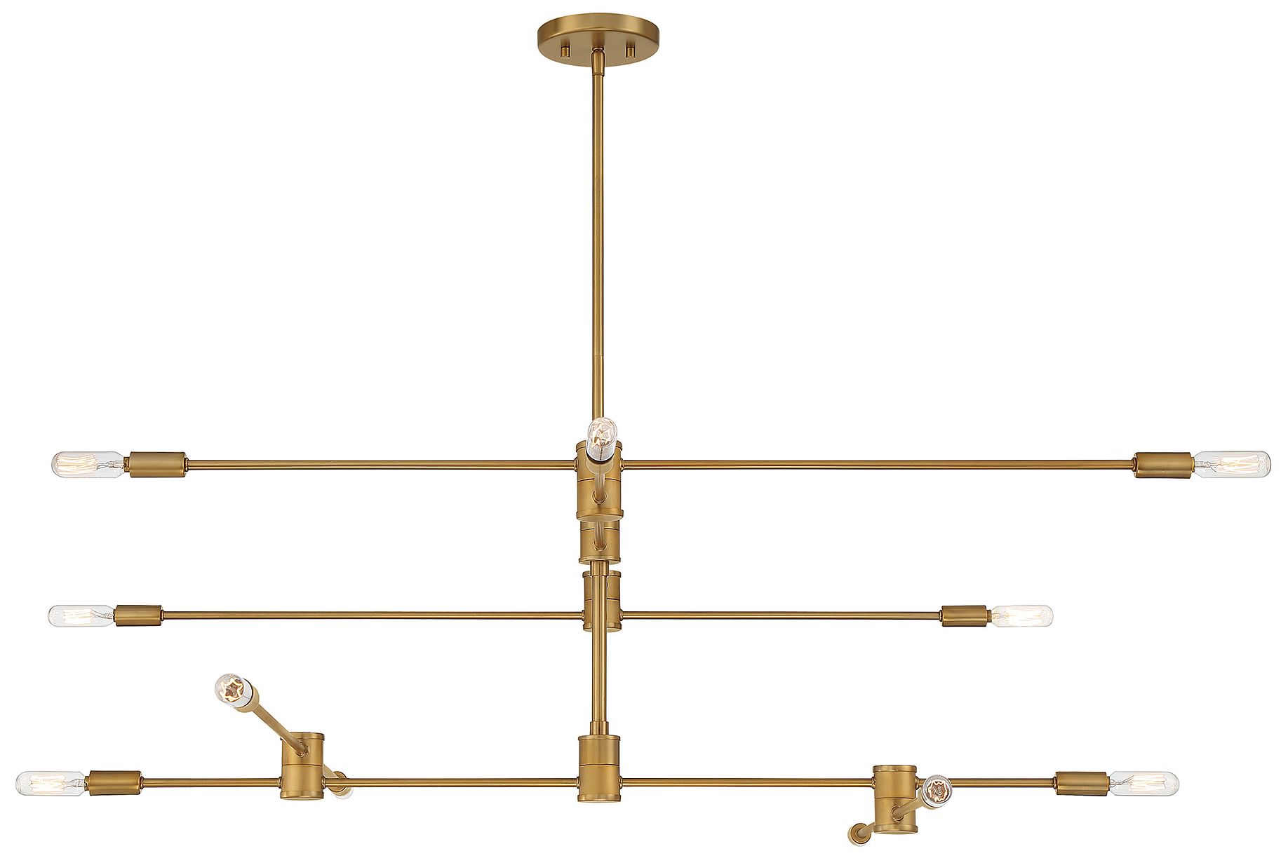 Image 5 Lyrique 12-Light Chandelier in Warm Brass more views