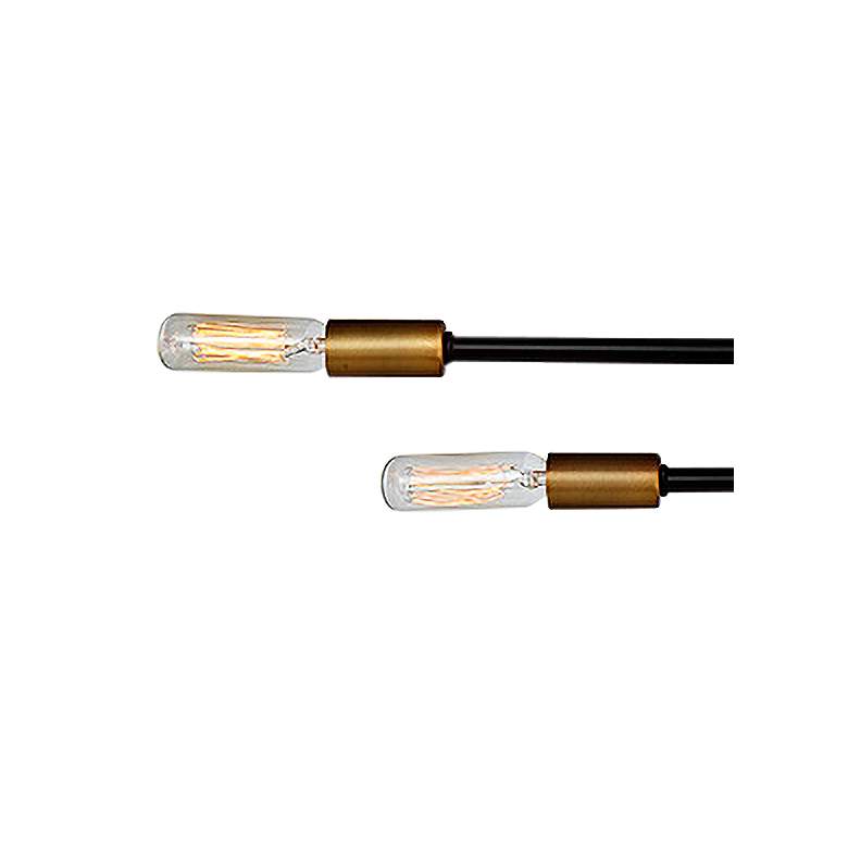 Image 4 Lyrique 19 1/2" Wide Bronze with Brass 8-Light Ceiling Light more views