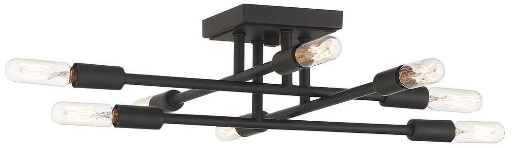 Image 3 Lyrique 8-Light Ceiling Light in Matte Black more views