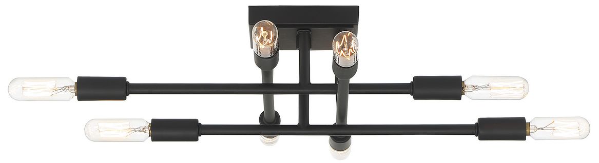 Image 5 Lyrique 8-Light Ceiling Light in Matte Black more views