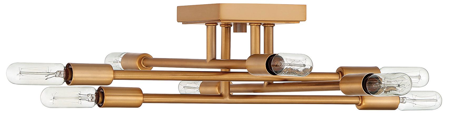 Image 2 Lyrique 8-Light Ceiling Light in Warm Brass more views