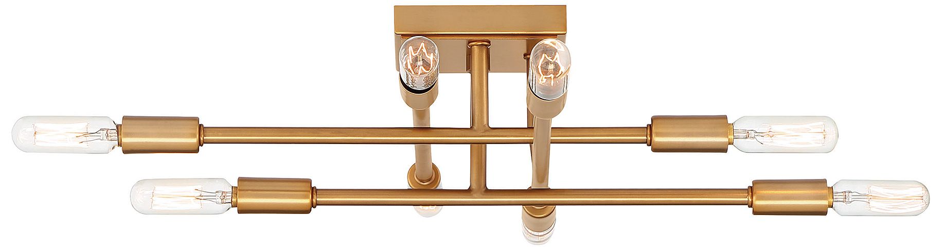 Image 5 Lyrique 8-Light Ceiling Light in Warm Brass more views