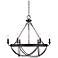 Lyster Square 28" Wide Oil-Rubbed Bronze Chandelier