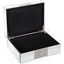 Lyza Rhinestone 8 1/4" Wide Mirrored Jewelry Box