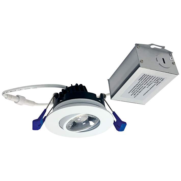 M2-Series Matte Powder White 400lm LED Gimbal - #83R86 | Lamps Plus