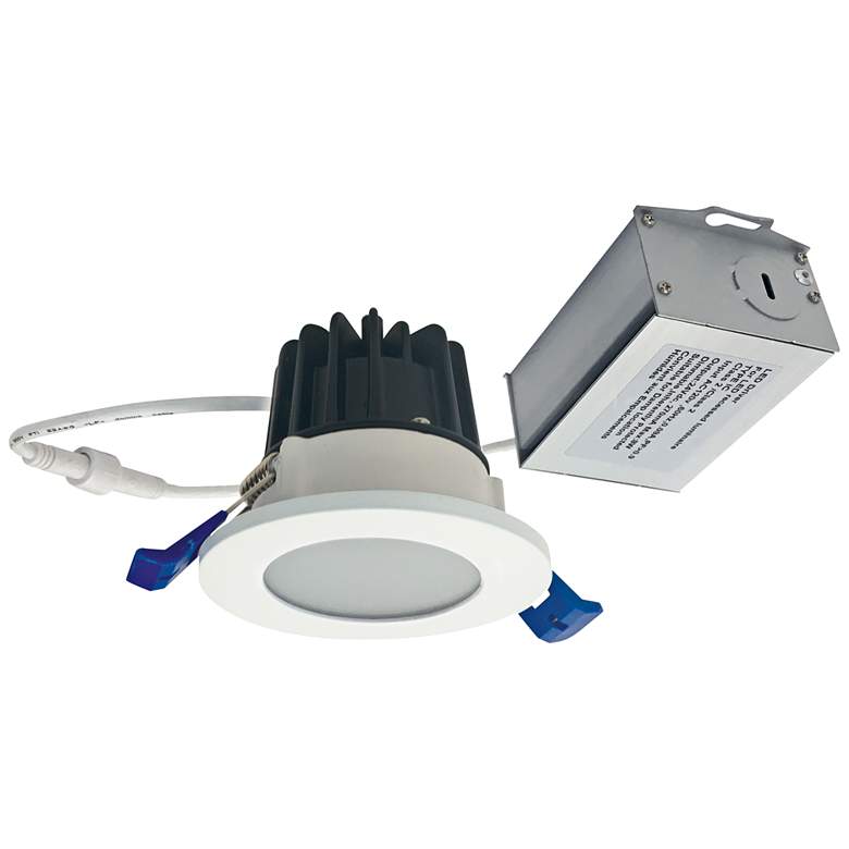 Image 1 M2-Series 2 inch Matte Powder White 400lm LED Shower Downlight