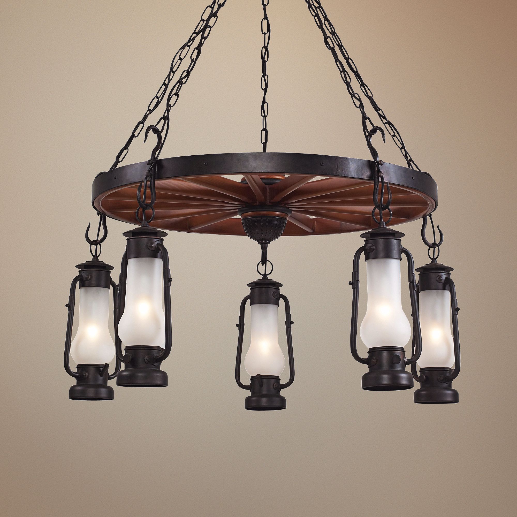 Black Wagon Wheel Pendant Lighting Lamps Plus   M5329cropped 