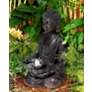 Thumbnail1 of Meditating Buddha 24" High Bubbler Fountain with Light in scene