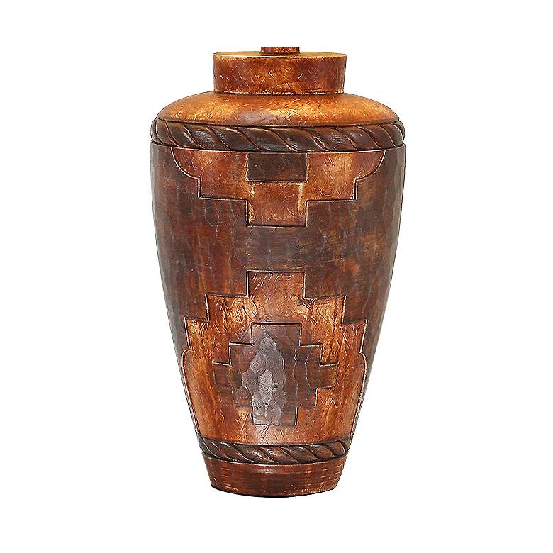 Image 3 Mabel Desert Brick Hydrocal Vase Table Lamp more views