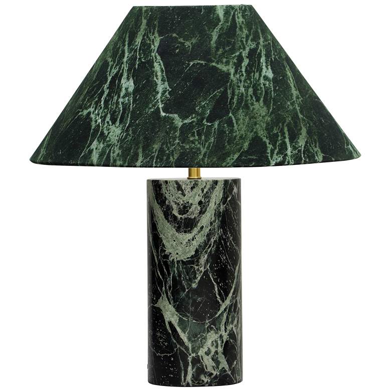 Image 2 Mable 17 3/4" High Spider Green Marble Accent Table Lamp