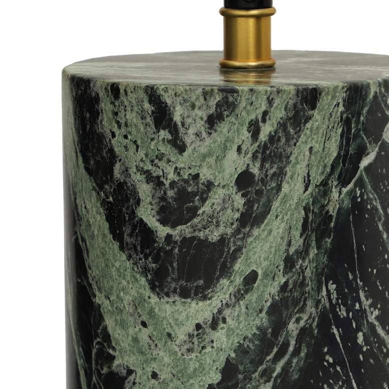 Image 3 Mable 17 3/4" High Spider Green Marble Accent Table Lamp more views