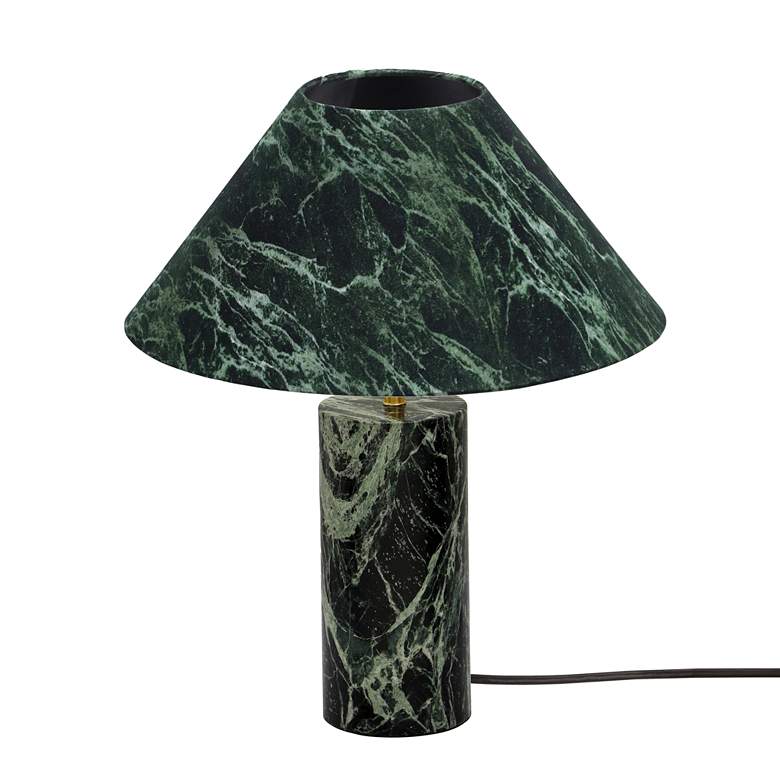 Image 5 Mable 17 3/4" High Spider Green Marble Accent Table Lamp more views