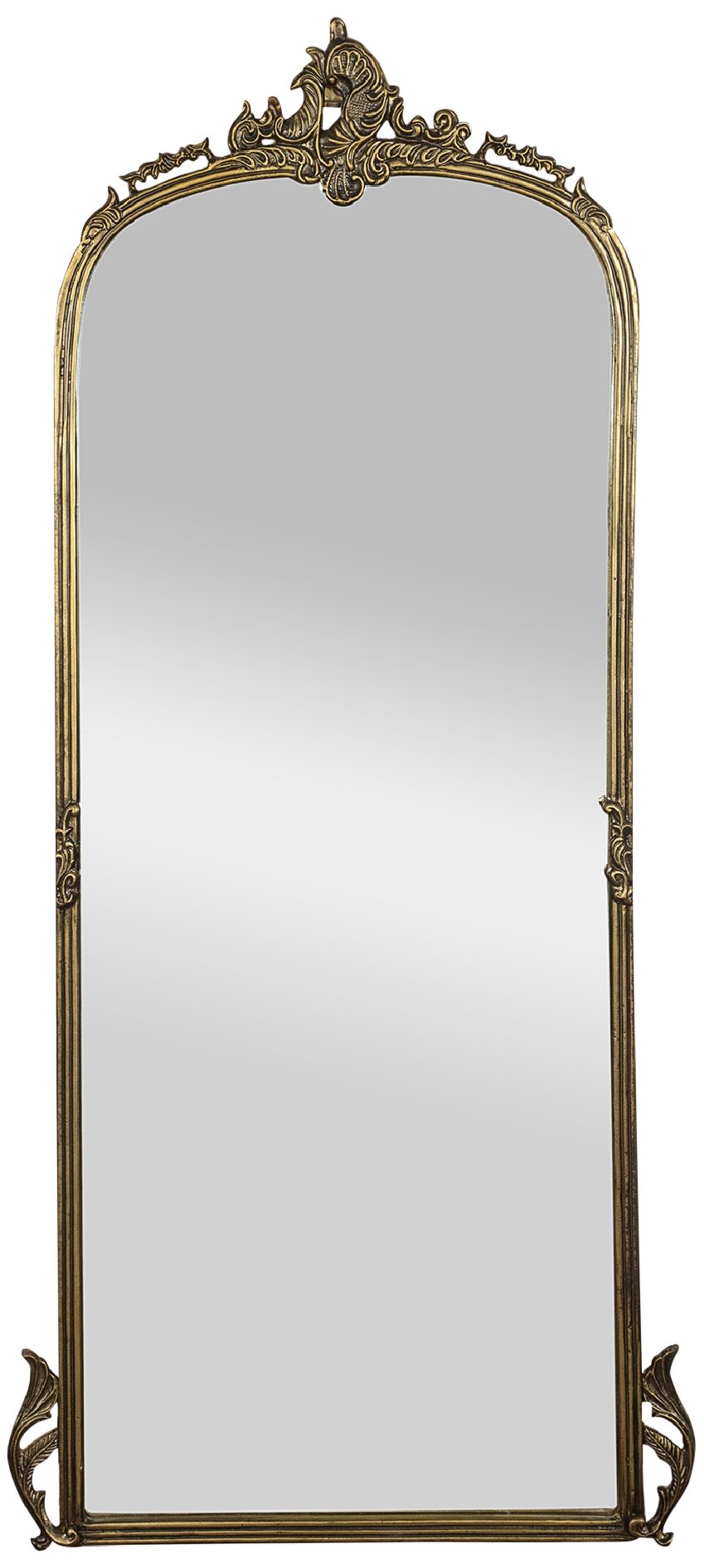 Mabon 60" x 24" Gold Floor & Wall Mirror 061N6 Lamps Plus