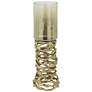 Mabrey Gold &#38; Clear Candleholder