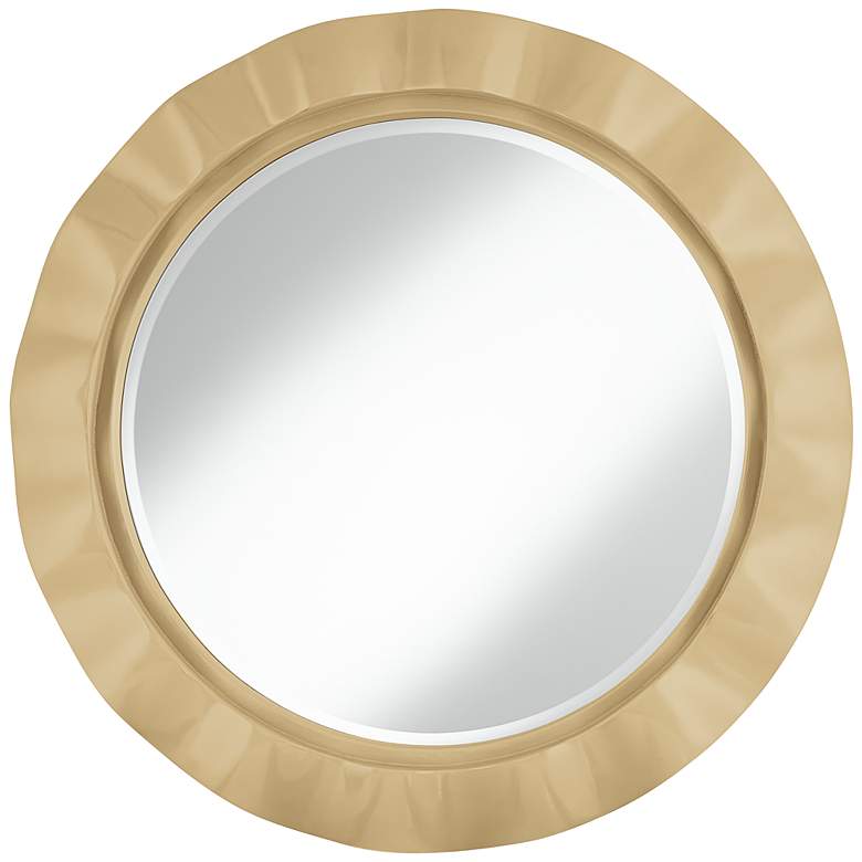 Image 1 Macadamia 32 inch Round Brezza Wall Mirror