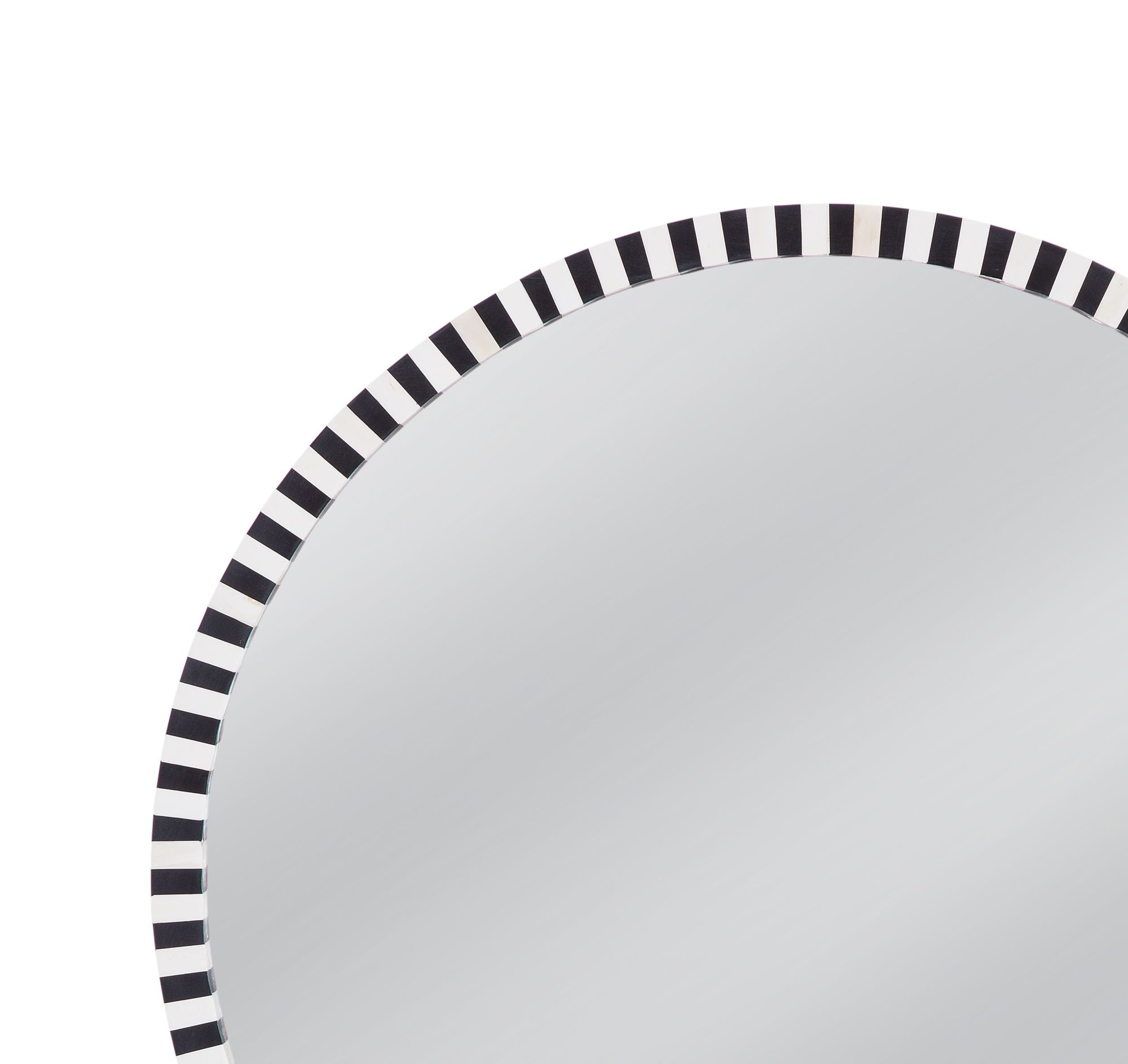 Image 6 Macardle 32" x 32" Black And Cream Wall Mirror more views