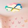 1_Macaron Heart 20 3/4" Wide Pastel Colors LED Ceiling Light