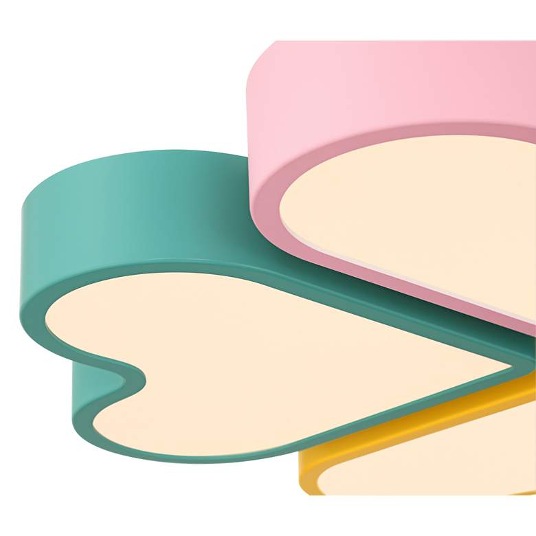Image 3 Macaron Heart 20 3/4" Wide Pastel Colors LED Ceiling Light more views