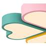 3_Macaron Heart 20 3/4" Wide Pastel Colors LED Ceiling Light more views