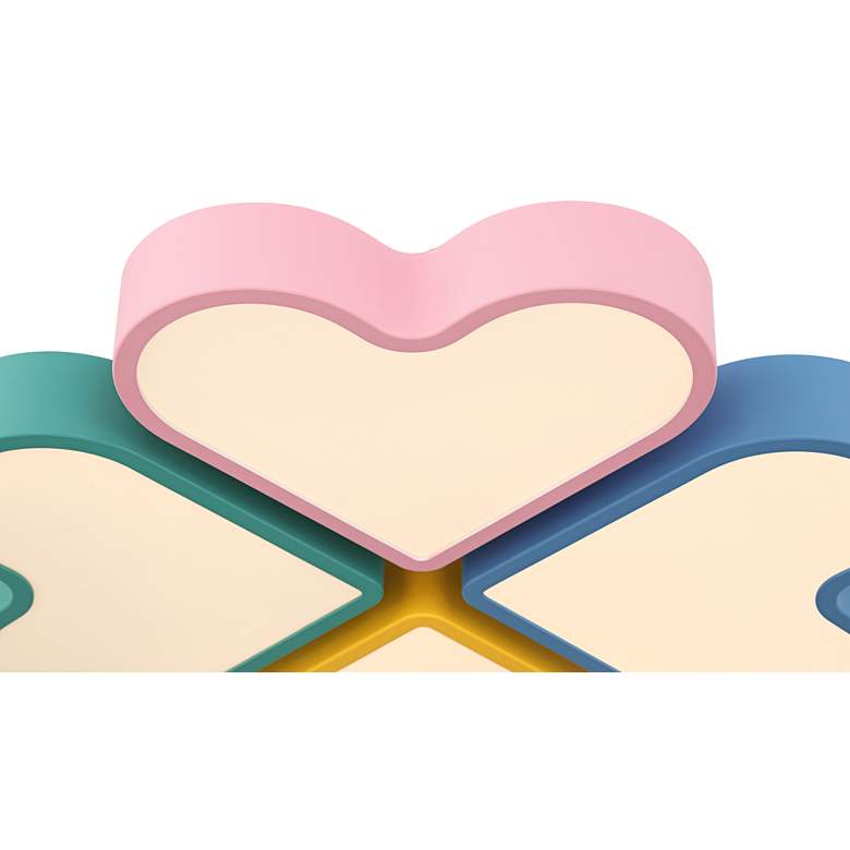 Image 5 Macaron Heart 20 3/4" Wide Pastel Colors LED Ceiling Light more views