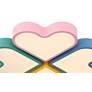 5_Macaron Heart 20 3/4" Wide Pastel Colors LED Ceiling Light more views
