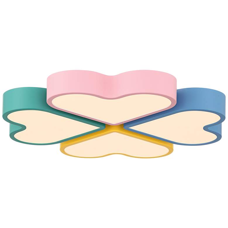 Image 6 Macaron Heart 20 3/4" Wide Pastel Colors LED Ceiling Light more views