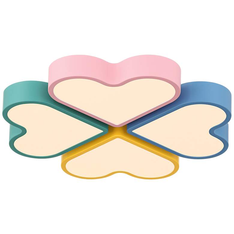 Image 7 Macaron Heart 20 3/4" Wide Pastel Colors LED Ceiling Light more views
