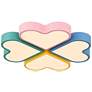 7_Macaron Heart 20 3/4" Wide Pastel Colors LED Ceiling Light more views