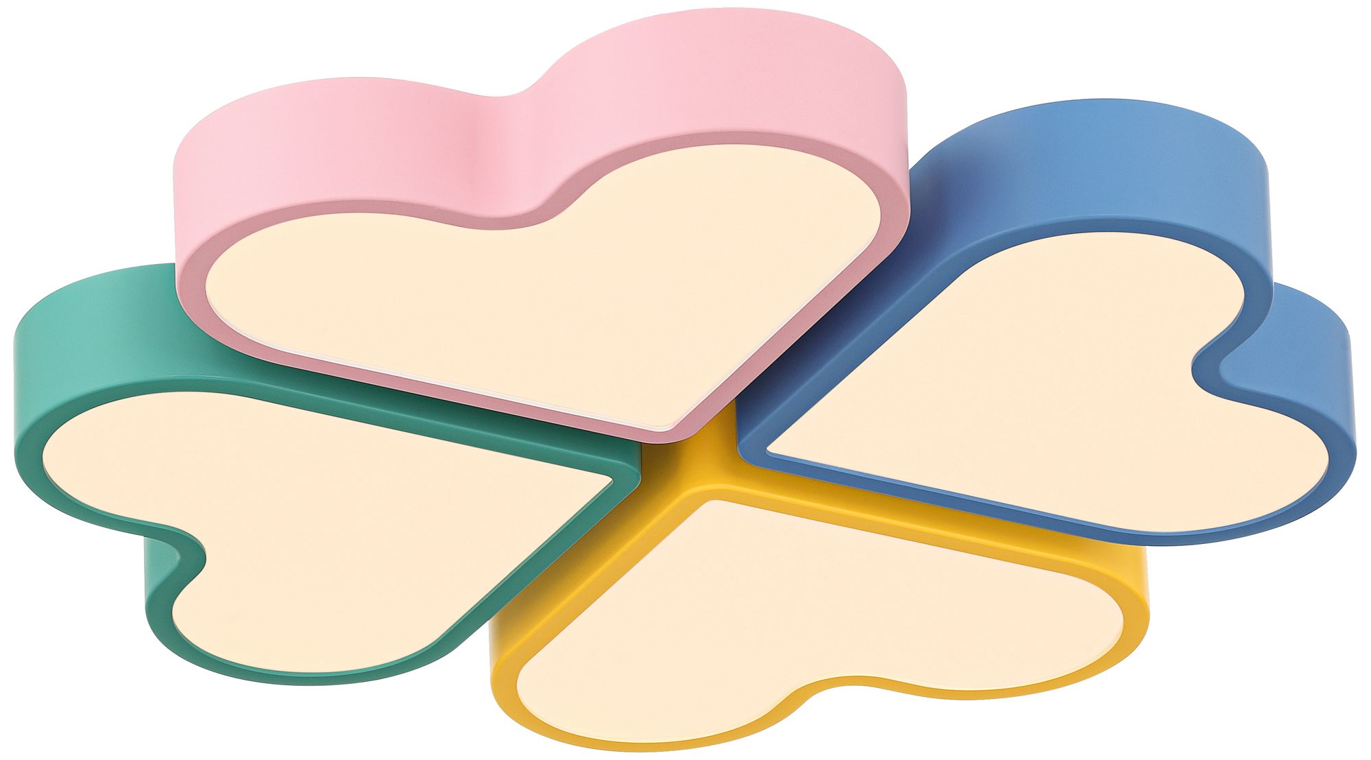 Macaron Heart 20 3/4" Wide Pastel Colors LED Ceiling Light