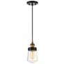 1_Macauley 1-Light Mini-Pendant in Vintage Black with Warm Brass