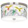 Macaw Jungle Giclee Nickel 10 1/4" Wide Ceiling Light