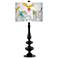 Macaw Jungle Giclee Paley Black Table Lamp
